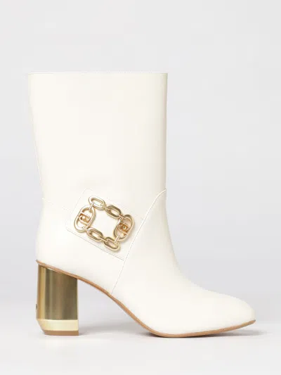 Liu •jo Flat Ankle Boot Woman Liu Jo In White