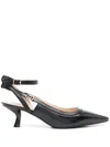 Liu •jo Liu Jo Black 'gemy' Slingback With Heel In Black