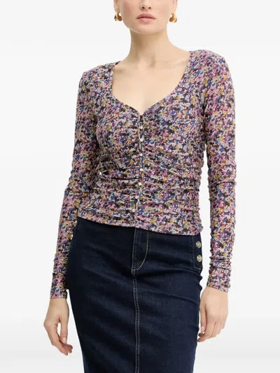 Liu •jo Floral Buttoned Blouse In Multi