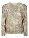 Liu •jo Floral Pattern Long-sleeved Top With Fitted Silhouette In Multi