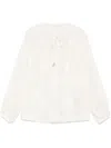 Liu •jo Liu Jo Floral Pattern Tie-front Shirt In Neutral