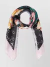 Liu •jo Floral Print Lightweight Square Scarf