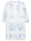 Liu •jo Floral-print Midi Dress In White