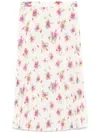 Liu •jo Floral-print Midi Skirt In Neutrals