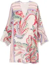 Liu •jo Floral-print Mini Dress In Pink