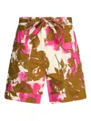 Liu •jo Poplin Shorts In Pink