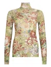 Liu •jo Mock Polo-neck With Print In Multi