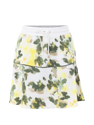 Liu •jo Floral Print Skirt In Green