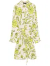 Liu •jo Liu Jo Floral Wrap Dress With Adjustable Waist In Yellow