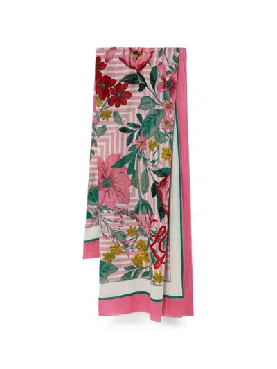 Liu •jo Floral-print Scarf In Multi