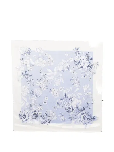 Liu •jo Floral-print Scarf In Red