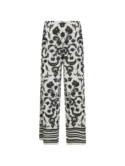 Liu •jo Floral-print Trousers In Multi