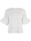 LIU •JO FLOUNCE-SLEEVE T-SHIRT