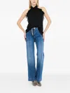 Liu •jo Formal Georgette Top In Black