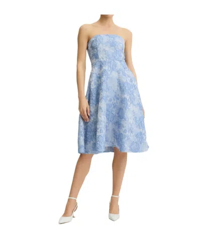 Liu •jo Formal Jacquard Dress In Blue