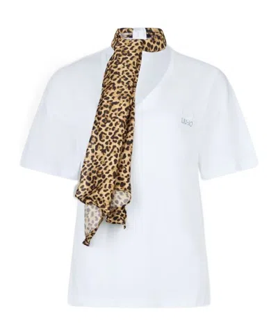 Liu •jo Liu Jo Foulard Printed Detailed T-shirt