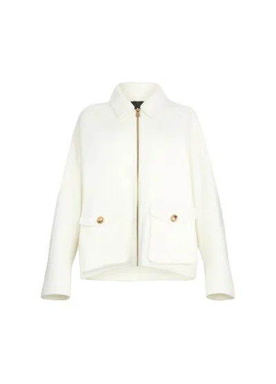 LIU •JO FRINGED DETAIL SHORT JACKET WITH BUTTONED CUFFS