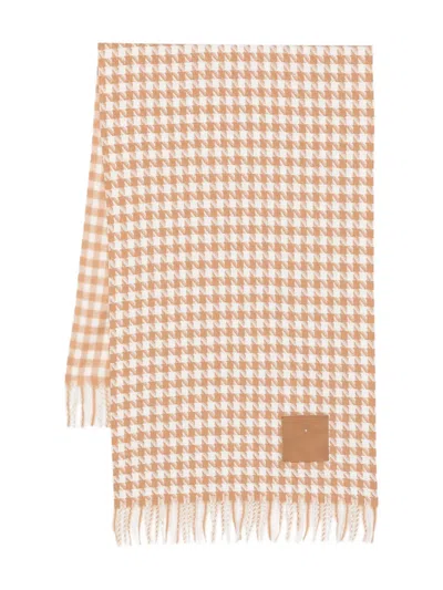 Liu •jo Fringed Scarf In Brown