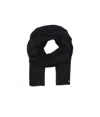 Liu •jo Fully Pleated Chiffon Scarf In Black