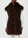 Liu •jo Fur Coat Liu Jo Woman Color Cocoa In Brown