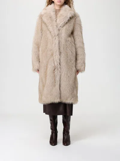 Liu •jo Fur Coat Liu Jo Woman Color Honey In Neutral