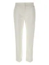 Liu •jo Liu Jo White Stretch Cotton Chino Pants In White