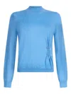 Liu •jo Wool Sweater With Beads In Blue