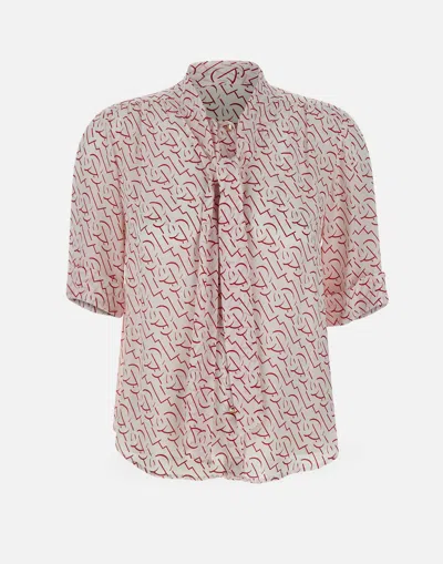 LIU •JO LIU JO GEOMETRIC PATTERN VISCOSE BLOUSE