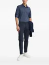 Liu •jo Geometric-print Buttoned Shirt In Black