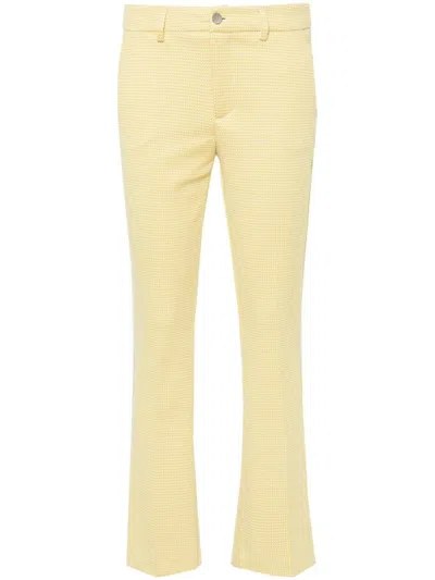Liu •jo Liu Jo Geometric Print Trousers In Yellow