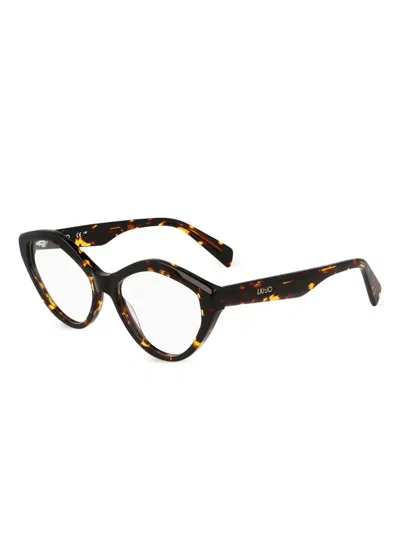 Liu •jo Geometric-frame Glasses In Brown