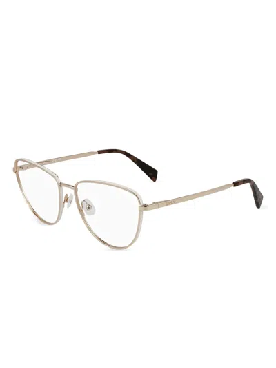 Liu •jo Geometric-frame Glasses In Gold