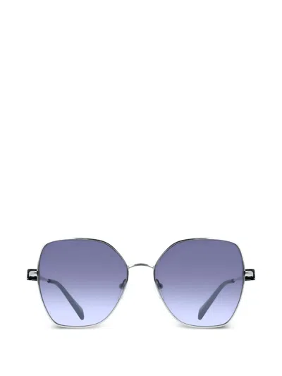Liu •jo Geometric-frame Sunglasses In Silver