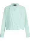 Liu •jo Georgette Blouse In Green
