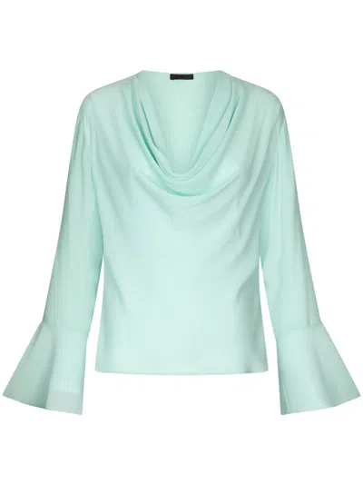 Liu •jo Georgette Blouse In Green