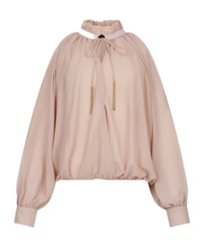 Liu •jo Georgette Blouse In Pink