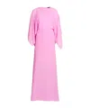 Liu •jo Liu Jo Maxi Dress With Draped Sleeves In Pink