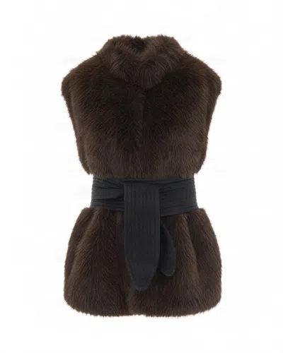 Liu •jo Gilet Ecopelliccia Brown Umber In E1136x0787