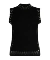 Liu •jo Gilet With Jewel Embroidery In Black