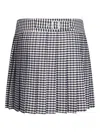 Liu •jo Liu Jo Check Pattern Pleated Miniskirt With Belt Loops