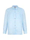 Liu •jo Gingham-check Shirt In Blue