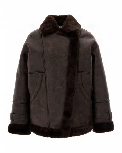 Liu •jo Giubbino Aviator Mole Marble In Brown
