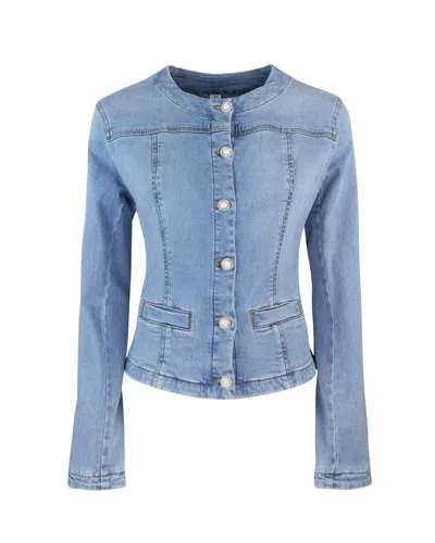 Liu •jo Giubbino In Denim Used In 78861