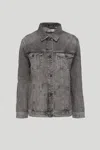Liu •jo Giubbotto Denim Grigio In Grigio