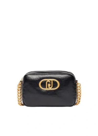 Liu •jo Liu Jo Glamorous Black Crossbody Bag With Chain Strap In Schwarz