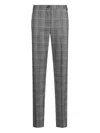 Liu •jo Glen Plaid Flare Trousers In Gray