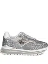 Liu •jo Glitter-detail Sneakers In Grey