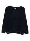 Liu •jo Glitter-embellished Jumper In Blue