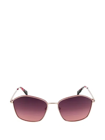 Liu •jo Glitter-embellished Sunglasses In Pink