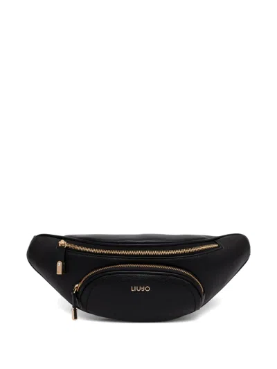 Liu •jo Glossy Bum Belt Bag In Black